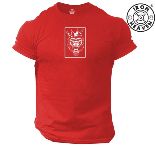 King Gorilla T Shirt Gym Clothing Bodybuilding Training Workout Exercise MMA Top - Picture 14 of 18