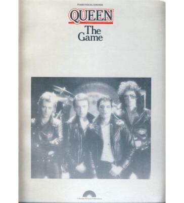 Queen The Game Songbook 1980s 80s Rock Music Freddie Mercury Piano Vocal Chords