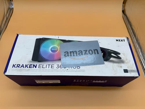 DEFECTIVE NZXT Kraken Elite 360mm Radiator CPU Liquid Cooler RGB Black 1997Y