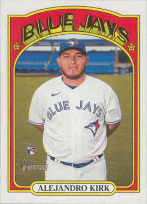 2021 Topps Heritage High Number #544 Alejandro Kirk Toronto Blue