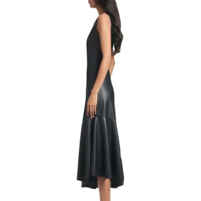 strapless open back dress ELIZA ONE SHOULDER FEATHER MAXI – AKIRA main image 0