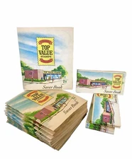 Vintage 1966 Top Value Trading Stamps and Saver Books Lot of 20 Advertisement