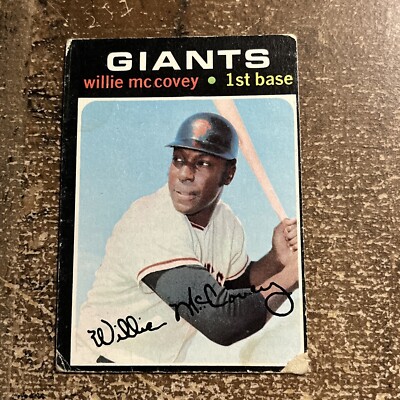 Willie McCovey San Francisco Giants 1971 Topps #50 HOF