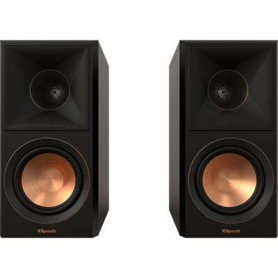 Klipsch RP-500M II Bookshelf Speakers - High-Fidelity Sound, Ebony (Pair) - Open