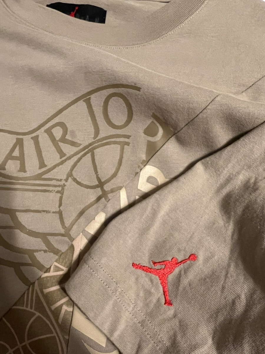 トップス Air Jordan x Travis Cactus Jack Tee L Travis Scott Nike Jordan Cactus Jack Black L/S Tee Shirt Men