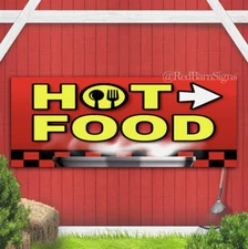 Hot Food Advertising business indoor outdoor banner sign