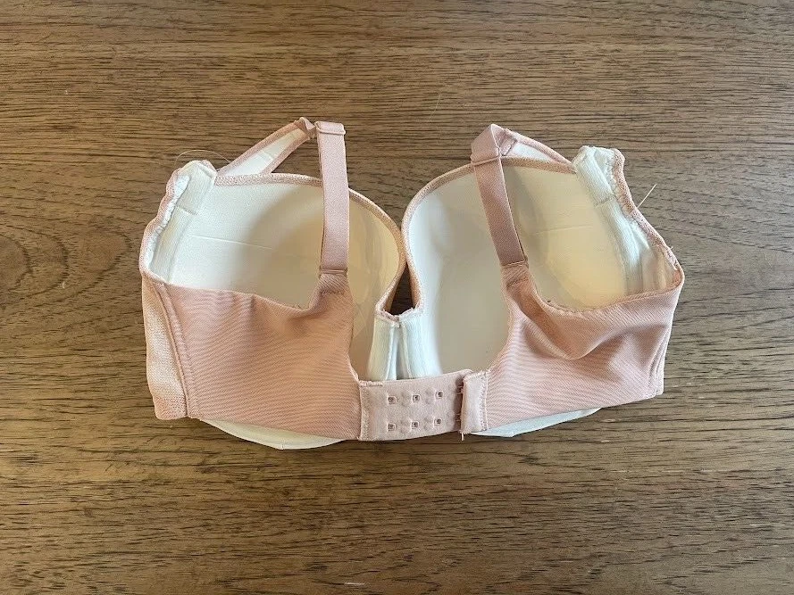 SOMA Intimates Hush Beige 32DDD  Stunning Support Geo Lace Full Coverage Bra - Image 2 of 2