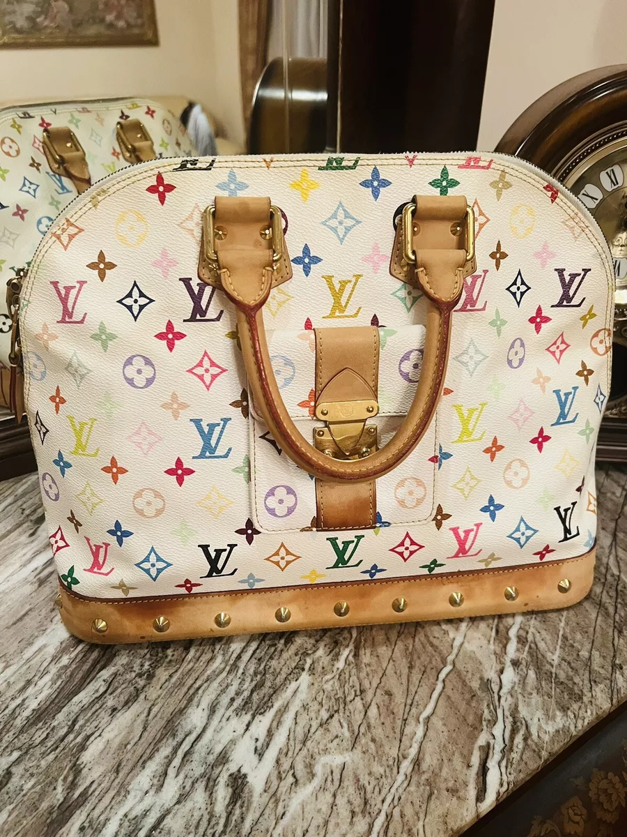 White and gold louis vuitton bag sale