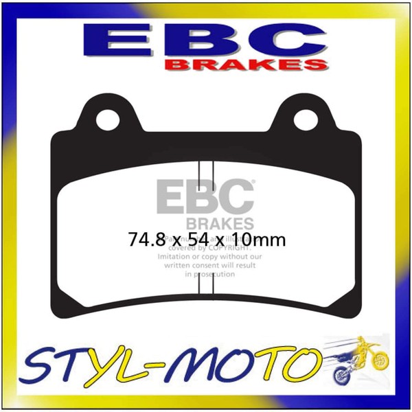 FA123HH BeläGe Sinter Vorne Ebc Yamaha Fzr 750 Genesis 1987-1989-image