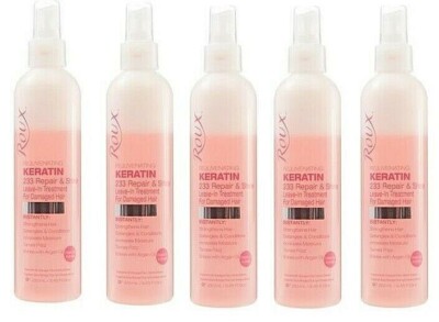 Roux Rejuvenating Keratin Repair - Shine Leave-In Treatment 8.45 Oz Pack of 5