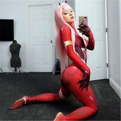 New Zero Two 02 Darling In The Franxx Cosplay Costume Anime Superhero  Zentai Suit Halloween Bodysuit Adults Kids Jumpsuit - Cosplay Costumes -  AliExpress