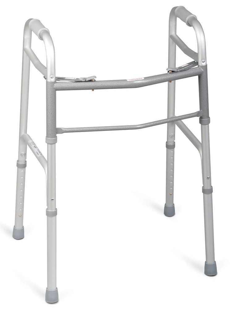 Medline Folding Walker Without Wheels for Adults MDS864104H