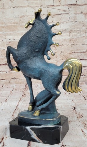 Vintage Inspired Tang Horse Bronze Sculpture Milo`s Craftsmanship Decor Gift NR - Picture 6 of 10