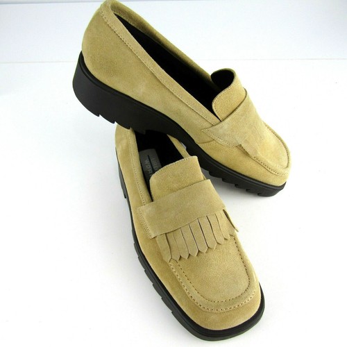 Urban Works Beige Suede Slip On Loafers 