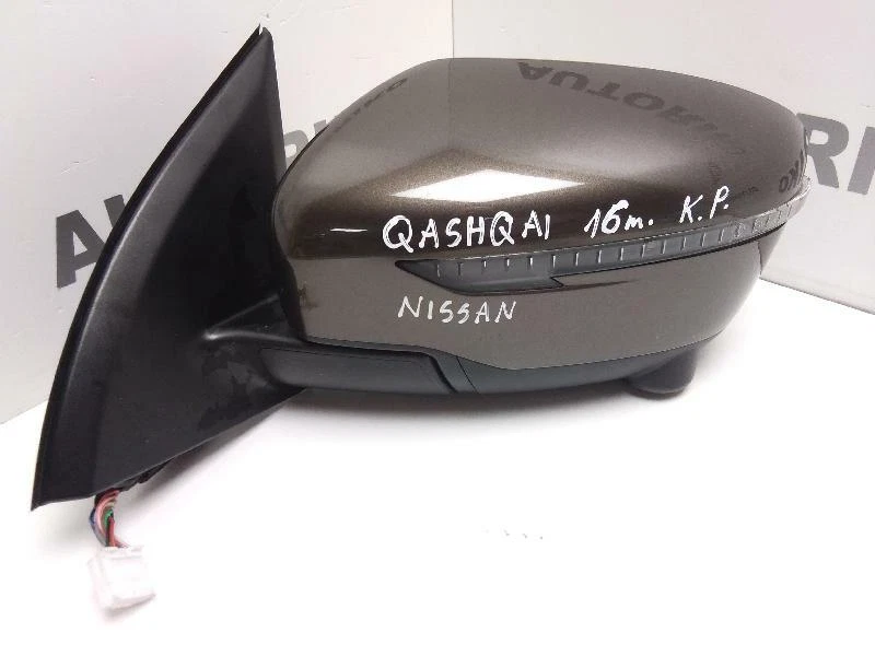 NISSAN QASHQAI FRONT LEFT DOOR MIRROR + CAMERA 13 PIN E11-038139 