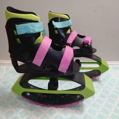 Madd Gear Kids Pink Blue Green Adjustable Jumping Boosters Bouncing Boots Age 5+