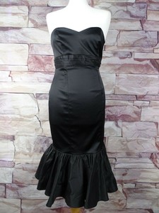 coast black strapless dress