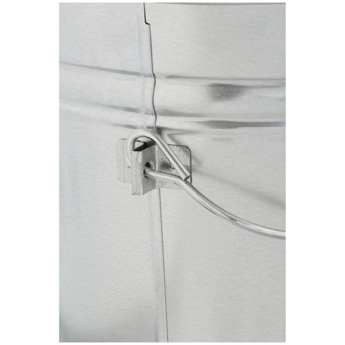 6-Gallon Durable Galvanized Steel Locking Lid Storage Feed Can Garbage Can - Picture 3 of 10