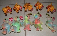 - Lot 10pc - Ty Mini Stuff Animal - Lot 10pc - Ty Mini Stuff Animal