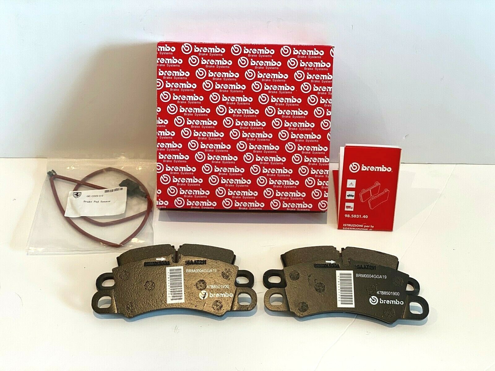 🚚Ferrari 488, F8, F12 & 812 Rear Brake Pad Set