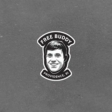 Free Buddy Providence, RI Funny Smiling Face Sticker Decal #3999