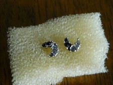 Franklin Mint Princess Diana Vinyl Doll Crystal And Sapphire Earrings