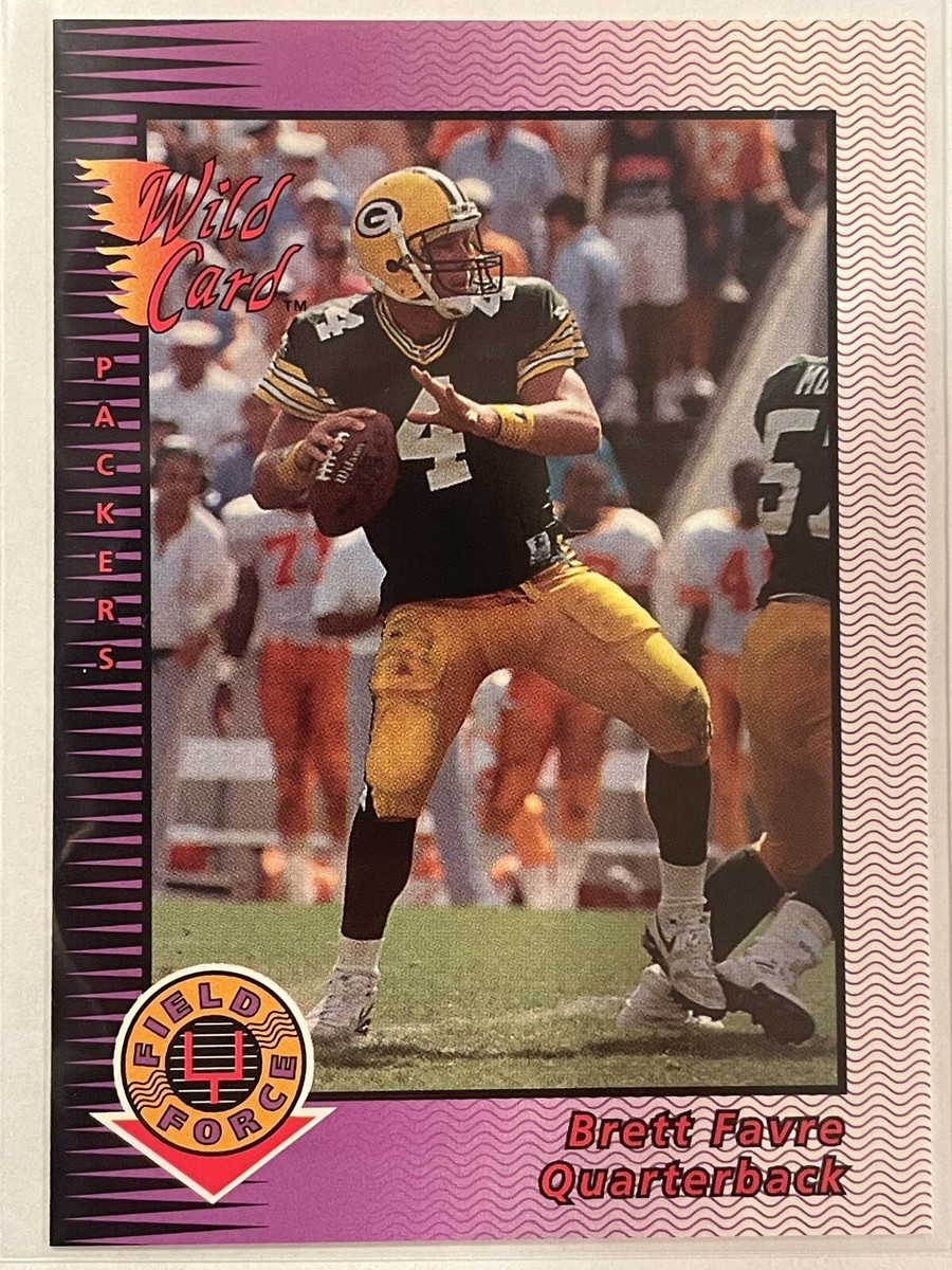 1992 Wild Card Brett Favre Field Force #14 Green Bay Packers