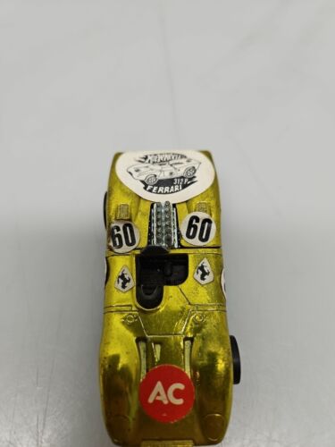 Hot Wheels 1969 Redline verde lima Ferrari 312P auto fundido a presión ¡bonito! Raro - Imagen 3 de 12