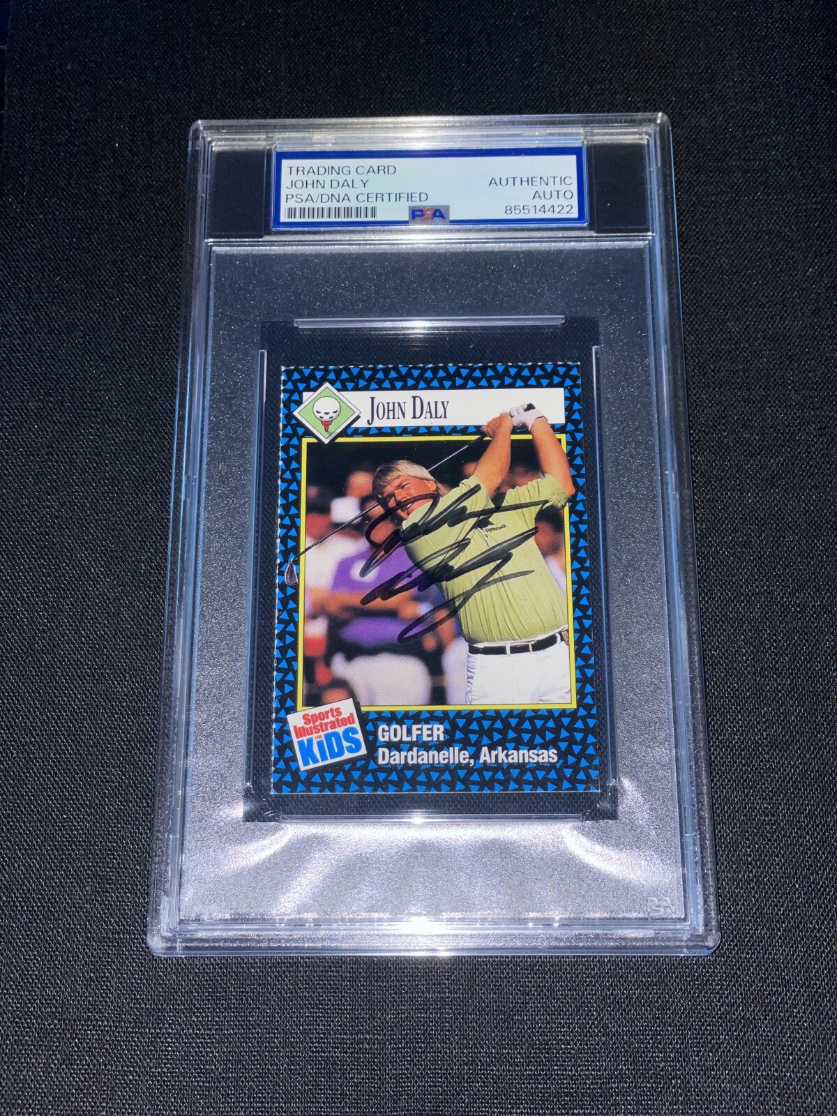 John Daly Autographed Signed 1992 Sports Illustrated For Kids Card PSA Slabbed SI Golf 