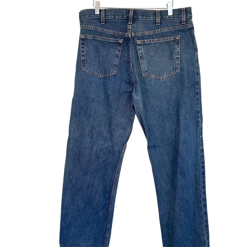 Pantalones de mezclilla para hombre Faded Glory calce relajado rectos azul talla 36x32 Foto 2 de 4