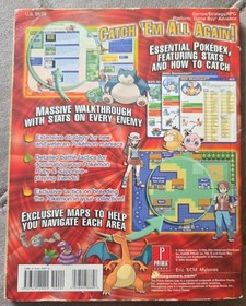 Pokemon Fire Red Leaf Green Prima Official Strategy Guide Nintendo GBA Mini Size