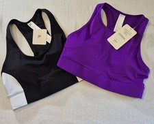 NWT Lot Of 2 Fabletics Impact Sports Bra Sz Medium Removable Padding And Pocket