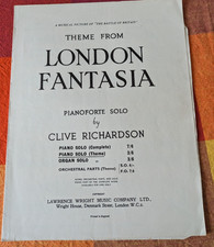 Theme from London Fantasia Piano Solo by Clive Richardson Vintage Copy