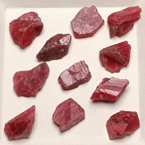Rare Mineral 11 PC Natural Russian Rhodonite High Grade Raw Crystal Specimens - Imagen 4 de 13