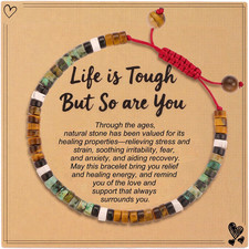 Inspirational Gifts for Women Healing Stone Bracelets Thinking of You Get Well S