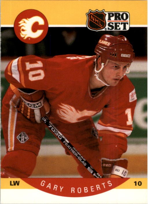1990-91 Pro Set #45 Gary Roberts - HKY