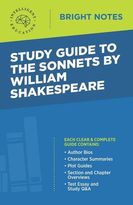 Study Guide to The Sonnets by William Shakespeare | Taschenbuch | Bright Notes