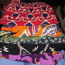 LULAROE 6 PAIA LEGGINGS DONNA TAGLIA ALTA E CURVY