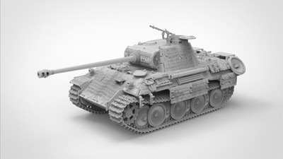3D printed 172/48/87 Panzerkampfwagen V Panther Ausf. D (late production) 。