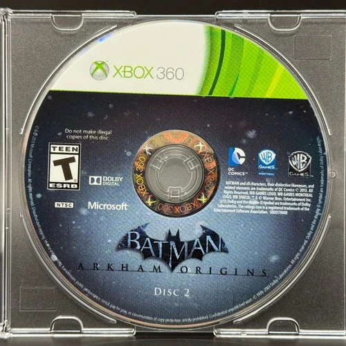 Batman: Arkham Origins (Microsoft Xbox 360) *GAME DISC 2 ONLY - TESTED*