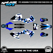 Graphics Kit for Husqvarna TC125 FC250/350/450 (2016-18) Vision - BLUE