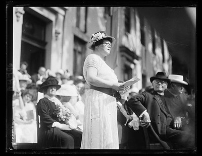 Photo:Washington D.C. National Women's Party 1922 Speech Rally Crowd Hats