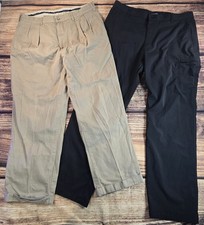(Lot Of 2) Polo Ralph Lauren 36x34, Chaps 36x32 Dress Pants Golf Pants Mens 