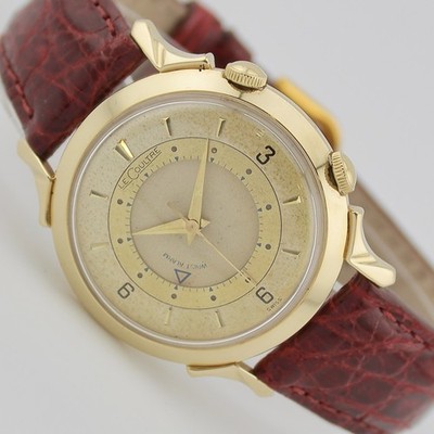 Jaeger-LeCoultre Memovox 35mm 14K Yellow Gold Vintage Manual Alarm Watch Service