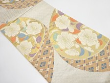 7342113: JAPANESE KIMONO JAPANESE FUKURO OBI / WOVEN CLASSICAL PATTERN