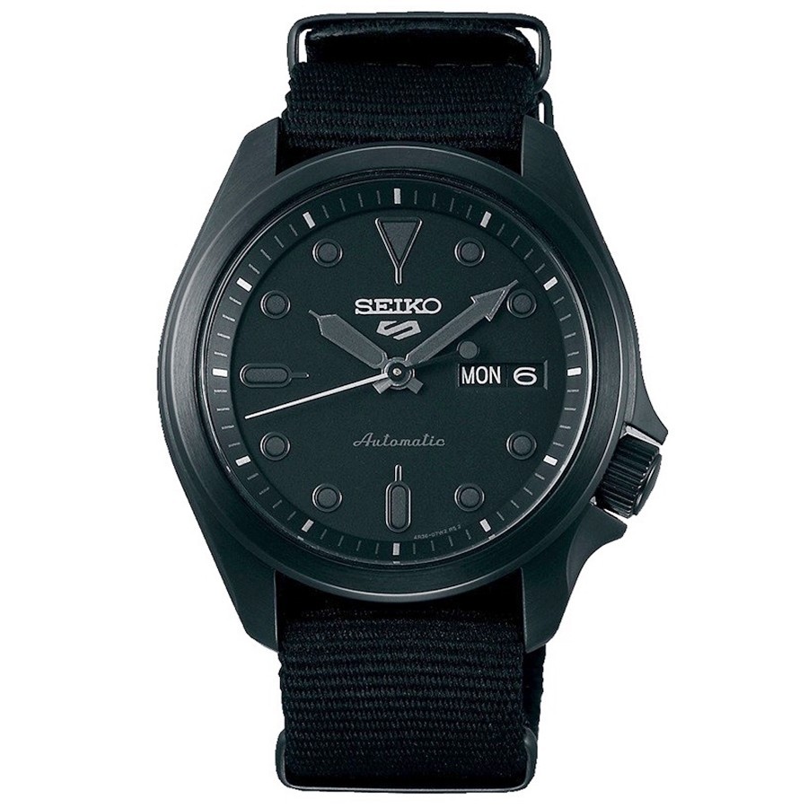 SEIKO 5 Sports SRPE69K1 Orologio Automatico Uomo Quadrante Nero