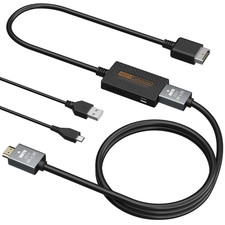 PS2 to HDMI Adapter for Playstation 2/2 Slim Console, HDMI Converter Cable Y Cb/