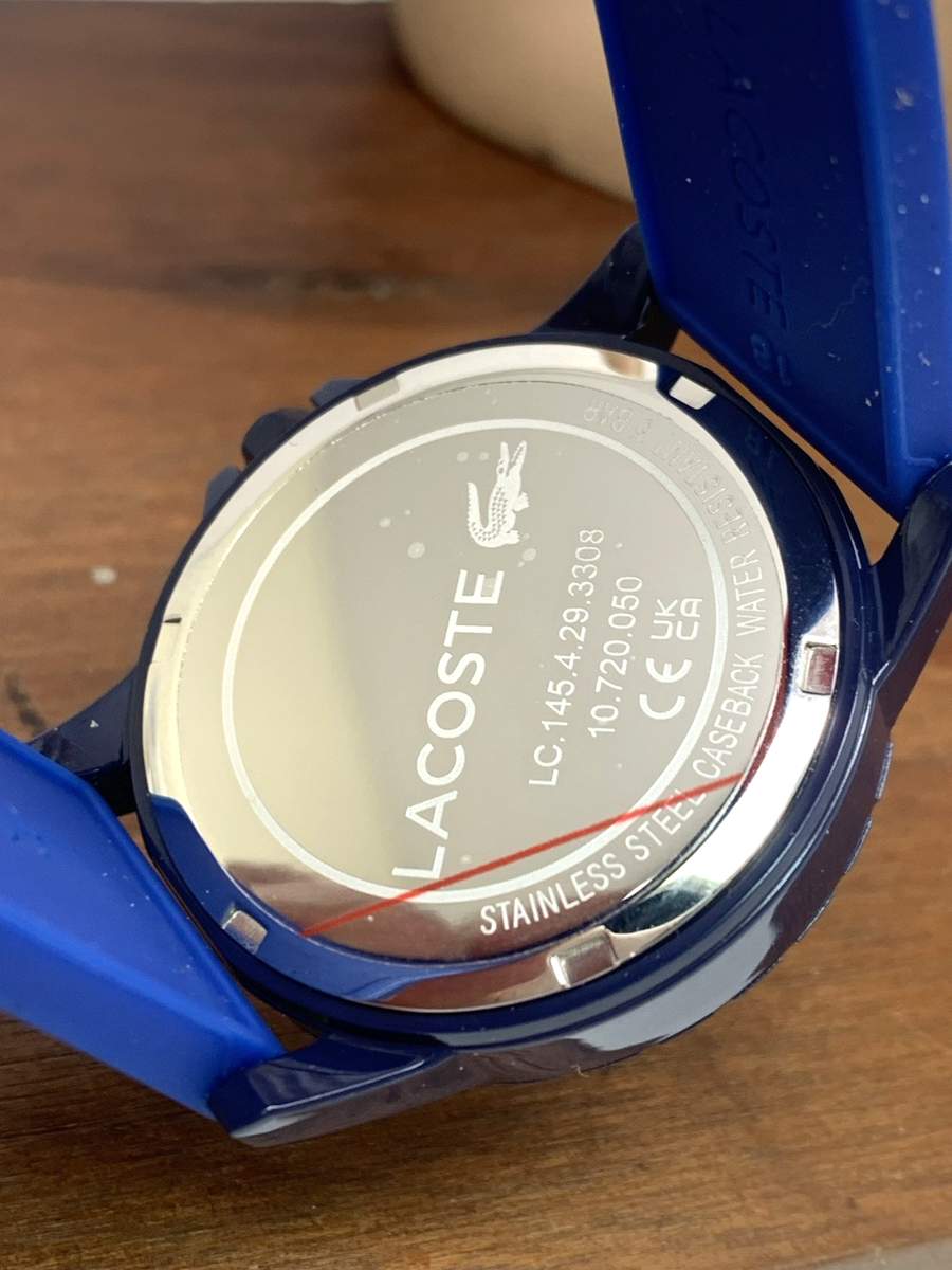 Lacoste Unisex Watch 2020148 Rider Quartz Orange Blue Dial Rubber Band 36mm Lacoste Unisex Watch 2020148 Rider Quartz Orange Blue Dial  main image 4