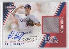 2018 USA Baseball Stars & Stripes and Material Signatures Patrick Raby Auto 0a2