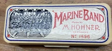 Hohner Marine Band 1896 Harmonica Key of C Made in Germany with Case